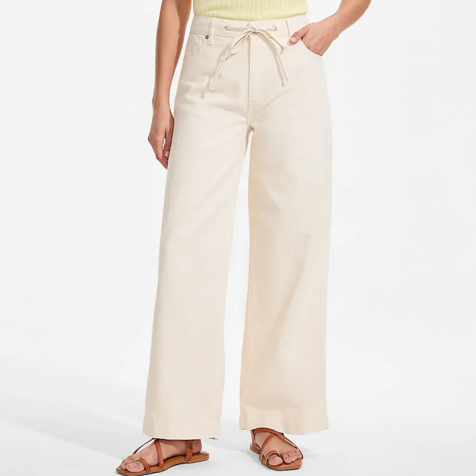 Soft Comfort weite Jeans im Leinenmix