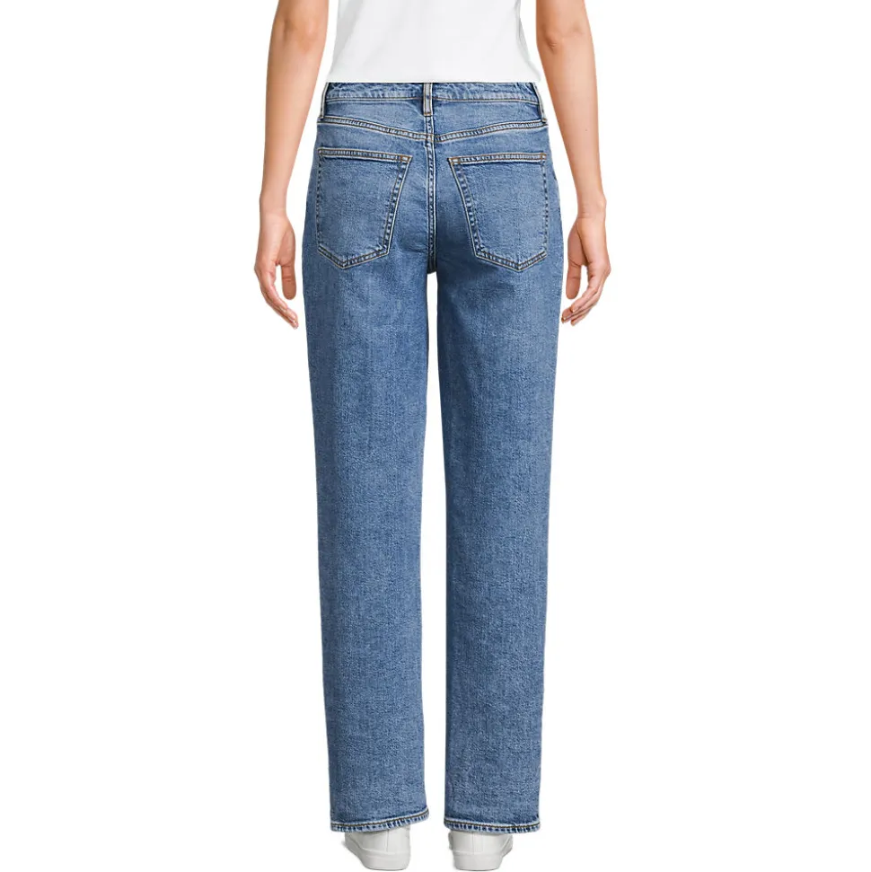 Soft Denim Boyfriend-Jeans Mid Waist für Damen