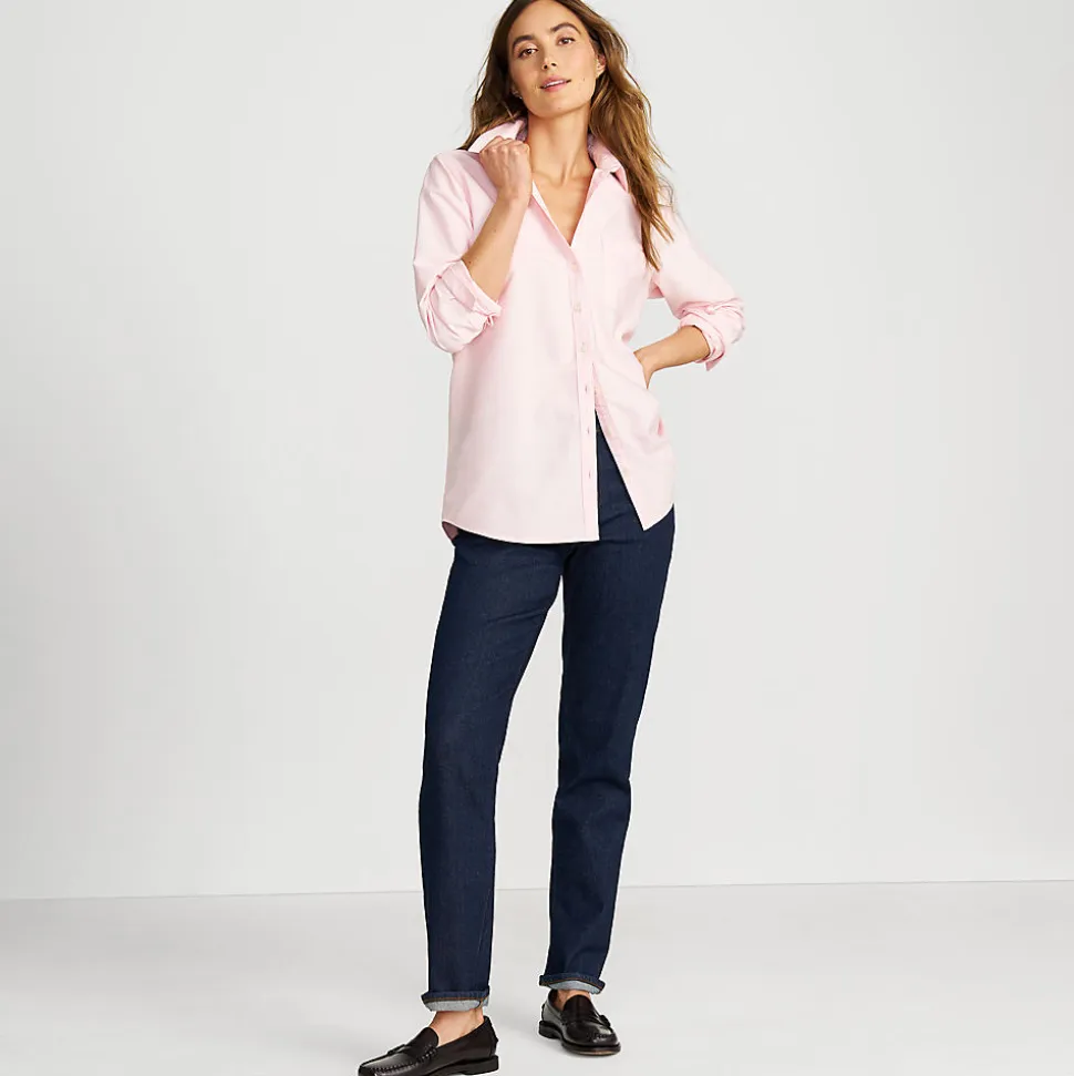 Soft Denim Boyfriend-Jeans Mid Waist für Damen