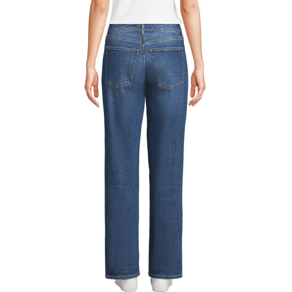 Soft Denim Boyfriend-Jeans Mid Waist für Damen