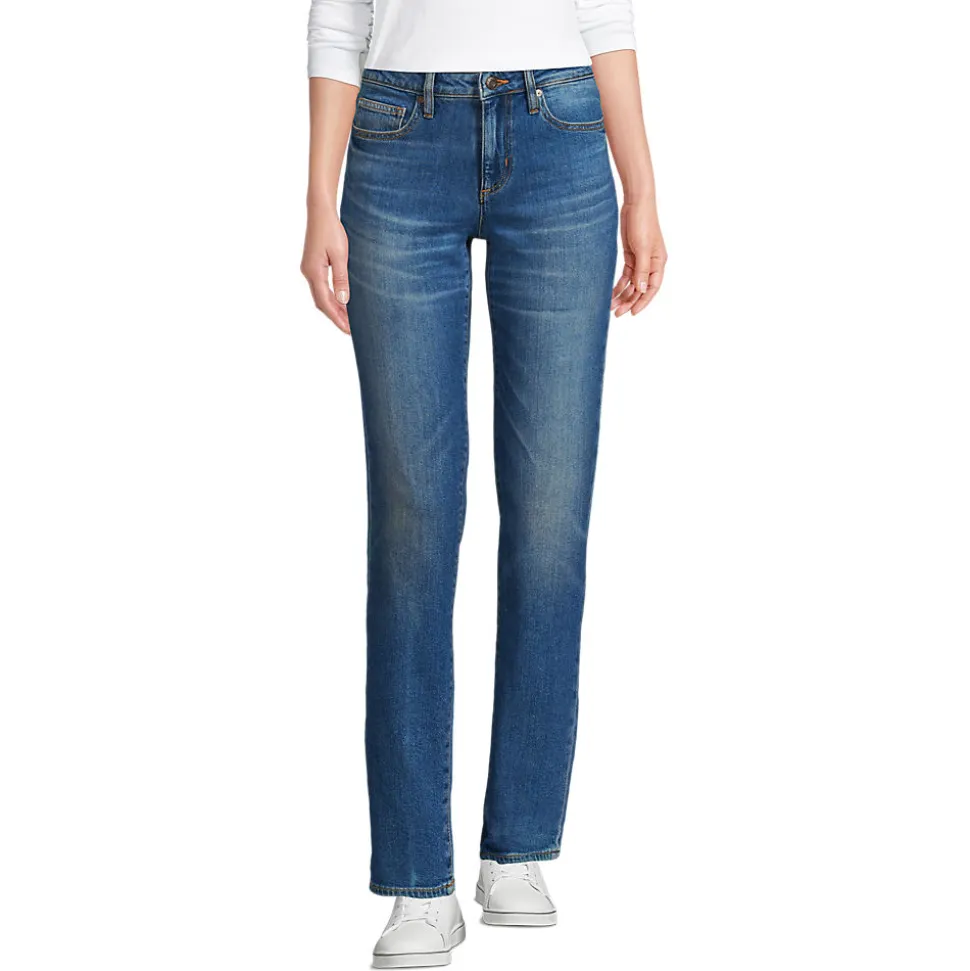 Soft Denim Boyfriend-Jeans Mid Waist für Damen