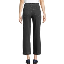 Soft Denim 7/8-Hose mit weitem Bein für Damen