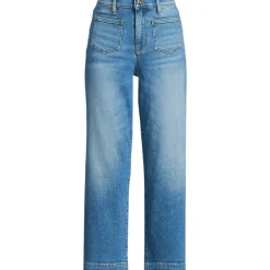 Soft Denim 7/8-Hose mit weitem Bein für Damen