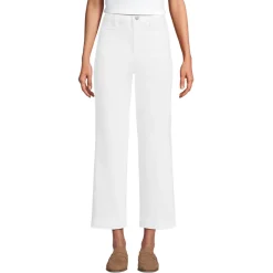 Soft Denim 7/8-Hose mit weitem Bein für Damen