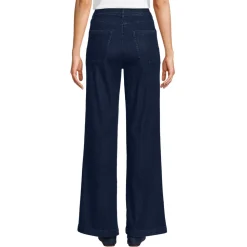 Soft Denim Jeans mit weitem Bein für Damen