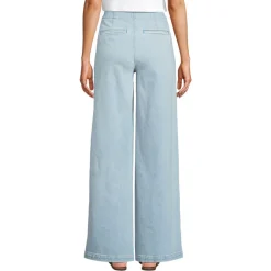 Soft Denim Matrosenjeans mit extraweitem Bein High Waist für Damen