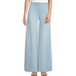 Soft Denim Matrosenjeans mit extraweitem Bein High Waist für Damen