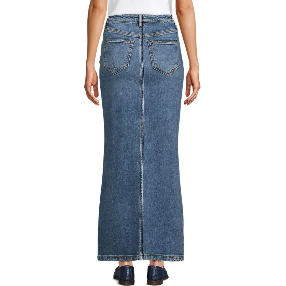 Soft Denim Maxirock für Damen