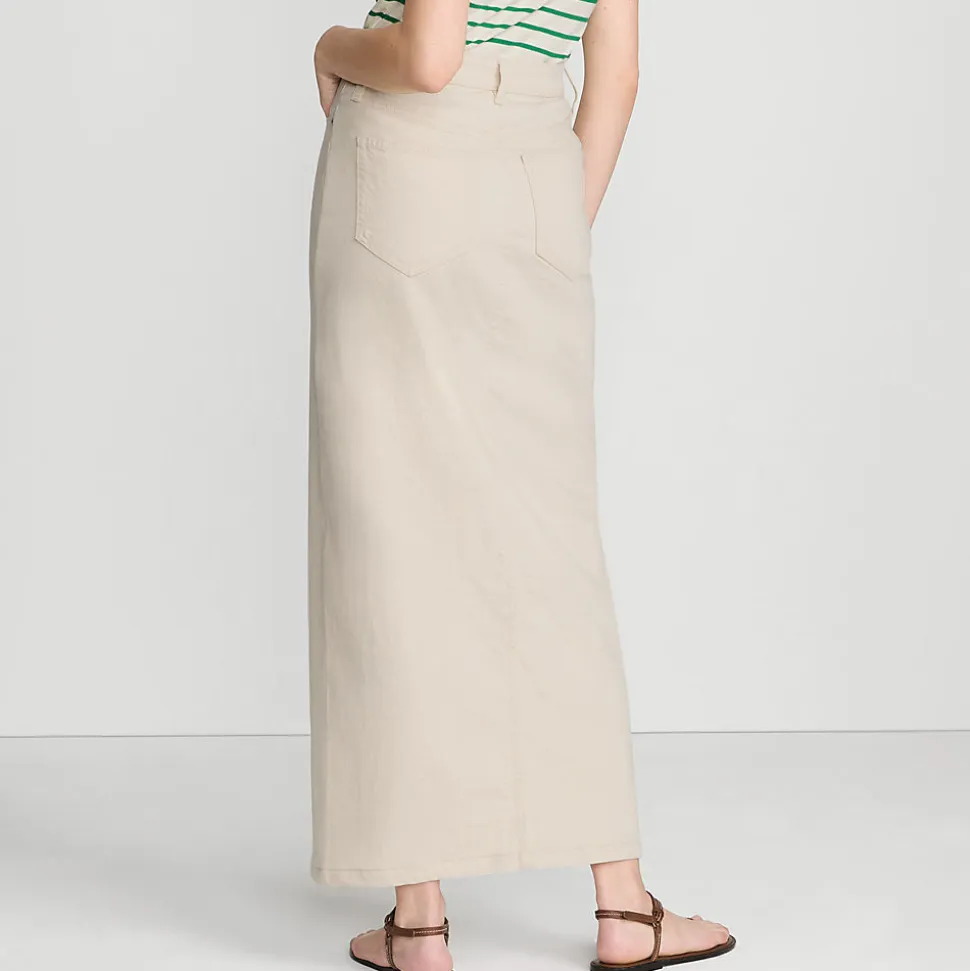 Soft Denim Maxirock für Damen
