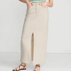 Soft Denim Maxirock für Damen