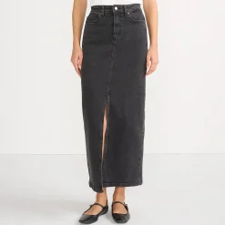 Soft Denim Maxirock für Damen
