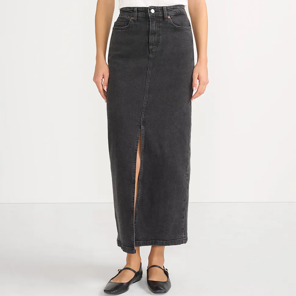 Soft Denim Maxirock für Damen