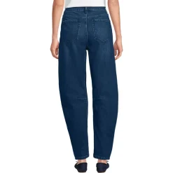 Soft Denim Relaxte Barrel-Jeans Mid Waist