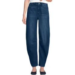 Soft Denim Relaxte Barrel-Jeans Mid Waist