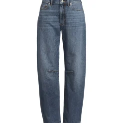 Soft Denim Relaxte Barrel-Jeans Mid Waist