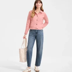 Soft Denim Relaxte Barrel-Jeans Mid Waist