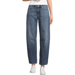 Soft Denim Relaxte Barrel-Jeans Mid Waist