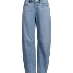 Soft Denim Relaxte Barrel-Jeans Mid Waist