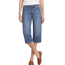 Soft Denim Relaxte Capri-Jeans