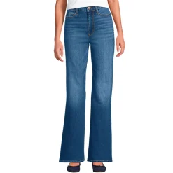 Soft Denim Schlagjeans High Waist