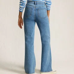 Soft Denim Schlagjeans High Waist