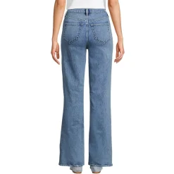 Soft Denim Schlagjeans High Waist