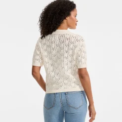 Soft Ease Ajour-Cardigan mit Leinen
