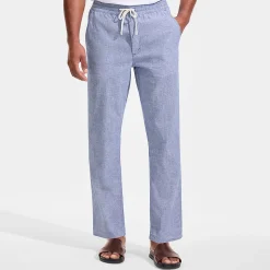 Soft Ease Classic Fit Schlupfbund-Hose aus Leinenmix für Herren