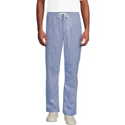 Soft Ease Classic Fit Schlupfbund-Hose aus Leinenmix für Herren
