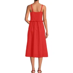 Soft Ease Midikleid mit Biesen aus Leinenmix für Damen