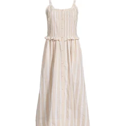 Soft Ease Midikleid mit Biesen aus Leinenmix für Damen