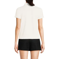 Soft Ease Polobluse aus Leinenmix für Damen