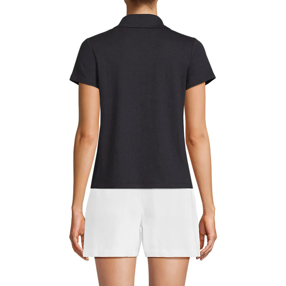 Soft Ease Polobluse aus Leinenmix für Damen