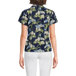 Soft Ease Polobluse aus Leinenmix für Damen