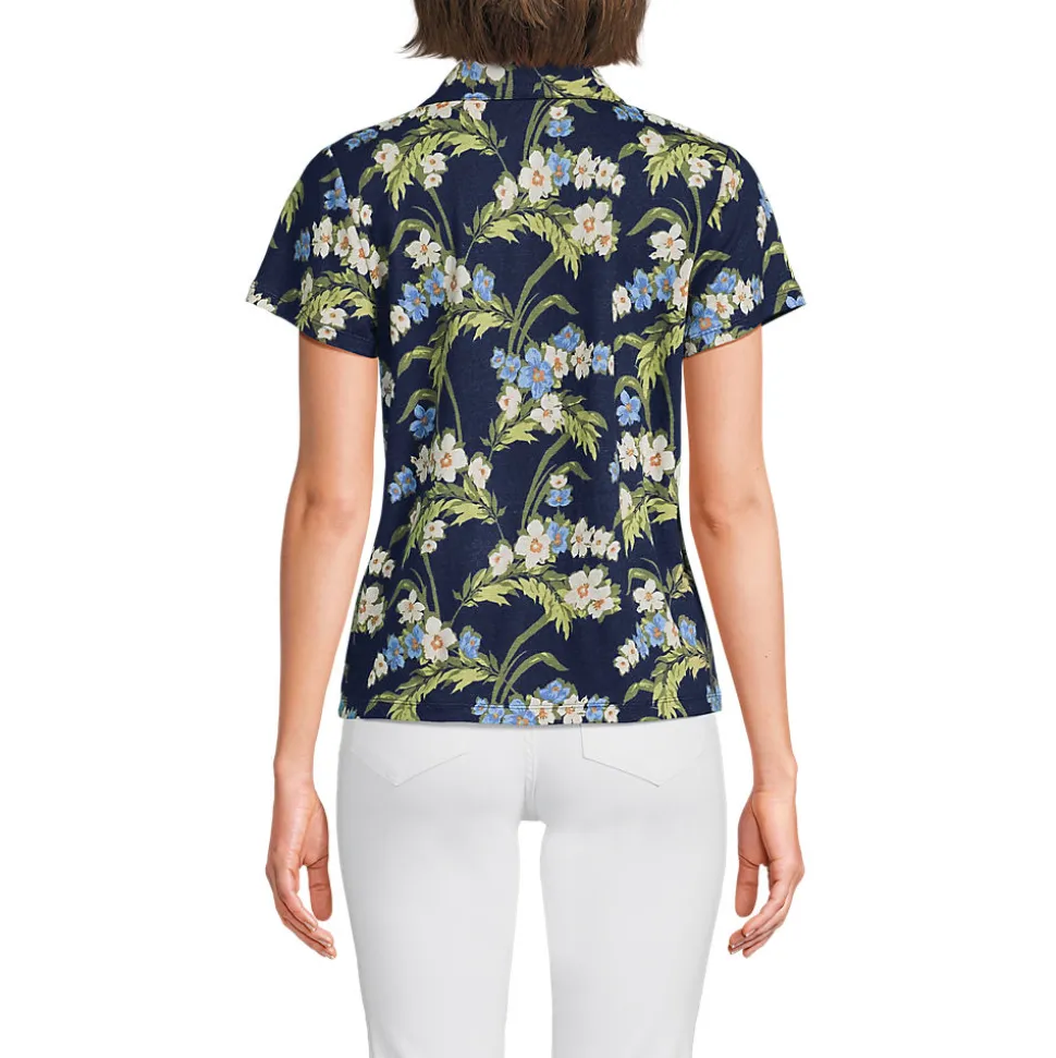 Soft Ease Polobluse aus Leinenmix für Damen