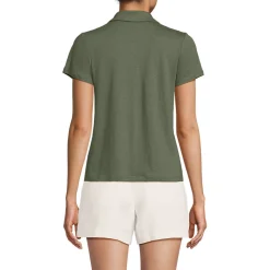 Soft Ease Polobluse aus Leinenmix für Damen