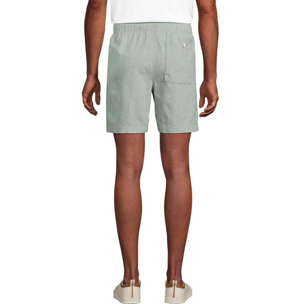 Soft Ease Shorts mit Dehnbund aus Leinenmix für Herren, 18 cm