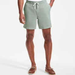 Soft Ease Shorts mit Dehnbund aus Leinenmix für Herren, 18 cm