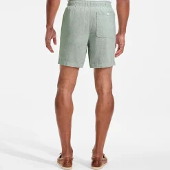Soft Ease Shorts mit Dehnbund aus Leinenmix für Herren, 18 cm