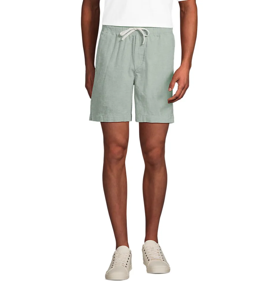 Soft Ease Shorts mit Dehnbund aus Leinenmix für Herren, 18 cm