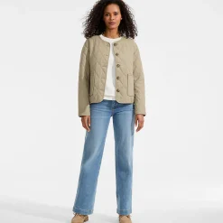 Soft Ease Steppjacke aus Leinenmix