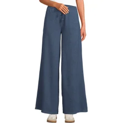 Softe Jerseyhose mit weitem Bein für Damen