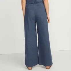 Softe Jerseyhose mit weitem Bein für Damen