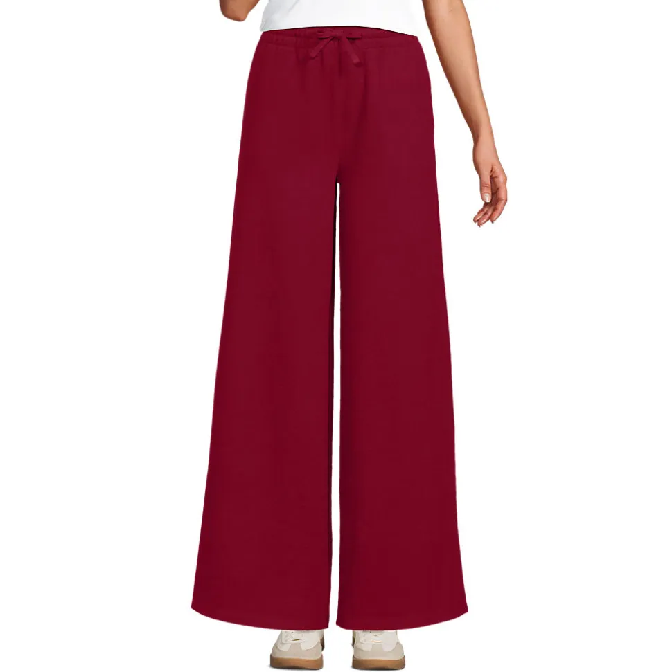 Softe Jerseyhose mit weitem Bein für Damen