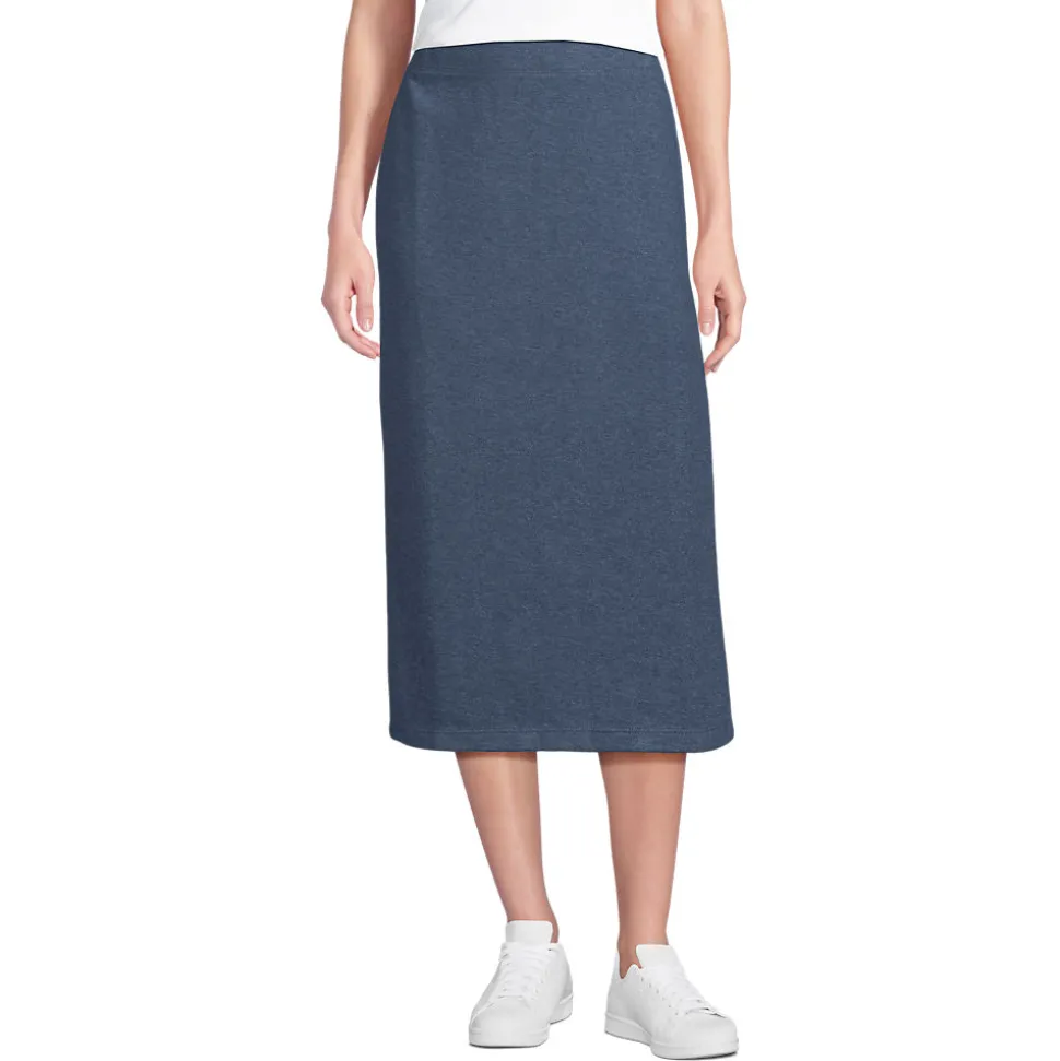 Softer Jersey-Midirock für Damen