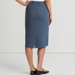 Softer Jersey-Midirock für Damen