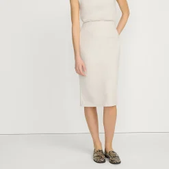 Softer Jersey-Midirock für Damen