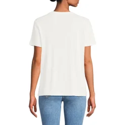 Soft Flow Shirt aus Leinenmix mit V-Ausschnitt für Damen