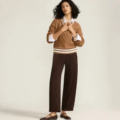 Sport Knit Barrel-Hose High Waist für Damen