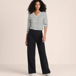 Starfish Jersey-Freizeithose mit weitem Bein für Damen